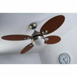 Globo WADE Ventilator Nickel-Matt, Edelstahl, 1-flammig -Bürolampen Verkäufe globo wade ventilator 318 do1 9