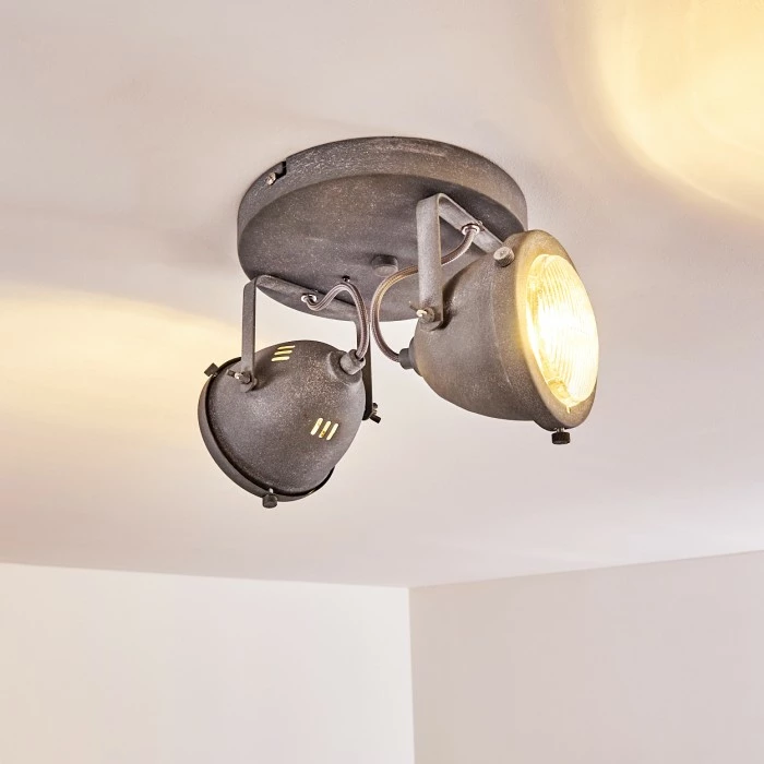 Hofstein Glostrup Deckenleuchte LED Grau, 2-flammig 12 Hofstein Glostrup Deckenleuchte LED Grau, 2-flammig – Bild 12