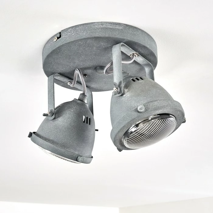 Hofstein Glostrup Deckenleuchte LED Grau, 2-flammig 17 Hofstein Glostrup Deckenleuchte LED Grau, 2-flammig – Bild 17