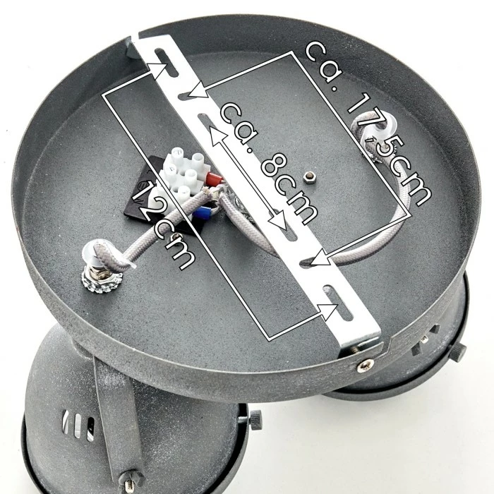 Hofstein Glostrup Deckenleuchte LED Grau, 2-flammig 21 Hofstein Glostrup Deckenleuchte LED Grau, 2-flammig – Bild 21