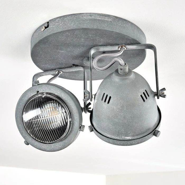 Hofstein Glostrup Deckenleuchte LED Grau, 2-flammig 6 Hofstein Glostrup Deckenleuchte LED Grau, 2-flammig – Bild 6