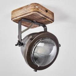 Hofstein Glostrup Deckenleuchte Edelstahl, Braun, 1-flammig -Bürolampen Verkäufe glostrup deckenleuchte h3335697 do1 13