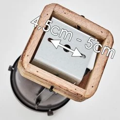 Hofstein Glostrup Deckenleuchte Edelstahl, Braun, 1-flammig -Bürolampen Verkäufe glostrup deckenleuchte h3335697 do1 16