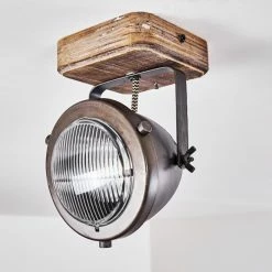 Hofstein Glostrup Deckenleuchte Edelstahl, Braun, 1-flammig -Bürolampen Verkäufe glostrup deckenleuchte h3335697 do1 3