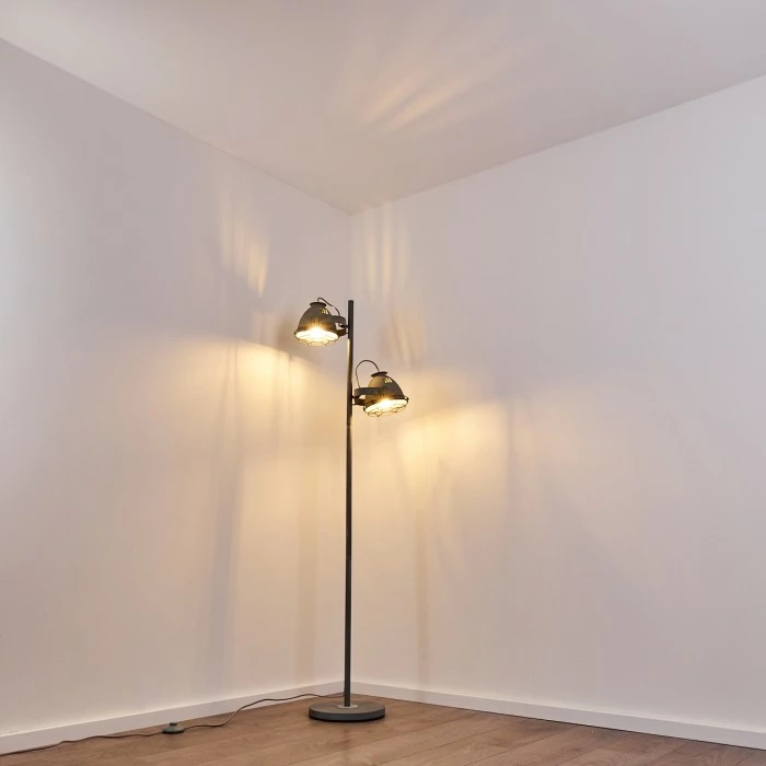 Hofstein Glostrup Stehleuchte Grau, 2-flammig 20 Hofstein Glostrup Stehleuchte Grau, 2-flammig – Bild 20