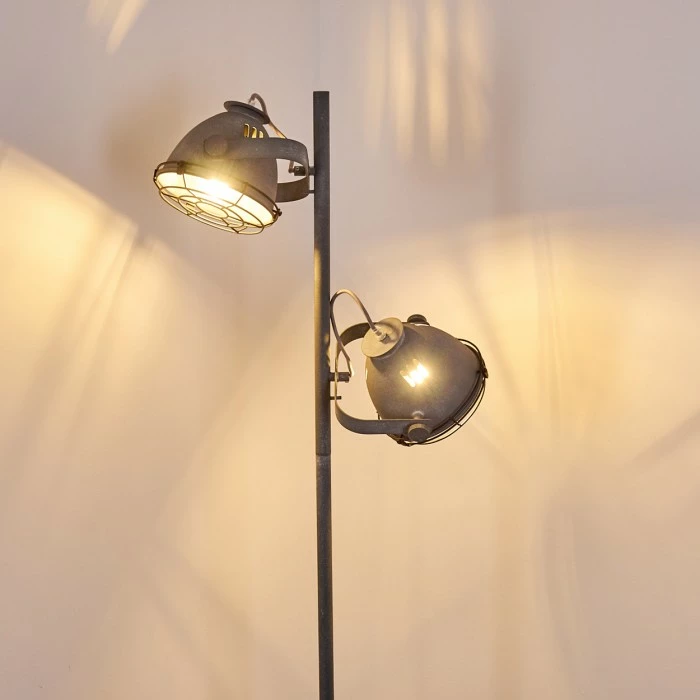 Hofstein Glostrup Stehleuchte Grau, 2-flammig 8 Hofstein Glostrup Stehleuchte Grau, 2-flammig – Bild 8