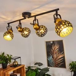 Hofstein Gomsrud Deckenleuchte Schwarz, 4-flammig -Bürolampen Verkäufe gomsrud deckenleuchte h3434659 6