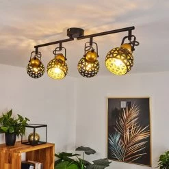 Hofstein Gomsrud Deckenleuchte Schwarz, 4-flammig -Bürolampen Verkäufe gomsrud deckenleuchte h3434659 8