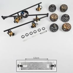 Hofstein Gomsrud Deckenleuchte Schwarz, 6-flammig -Bürolampen Verkäufe gomsrud deckenleuchte h3434666 4