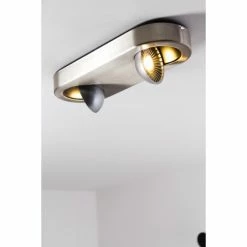 Hofstein Granada Deckenleuchte LED Nickel-Matt, 2-flammig -Bürolampen Verkäufe granada deckenleuchte h3002278 12