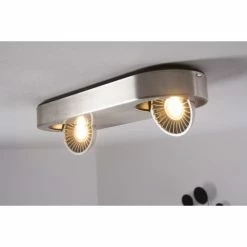 Hofstein Granada Deckenleuchte LED Nickel-Matt, 2-flammig -Bürolampen Verkäufe granada deckenleuchte h3002278 6