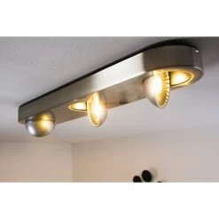 Hofstein Granada Deckenleuchte LED Nickel-Matt, 3-flammig
