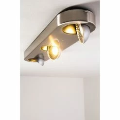 Hofstein Granada Deckenleuchte LED Nickel-Matt, 3-flammig -Bürolampen Verkäufe granada deckenleuchte h3002285 19