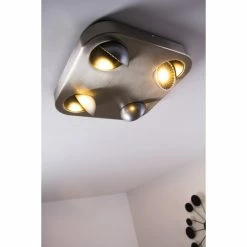 Hofstein Granada Deckenleuchte LED Nickel-Matt, 4-flammig 35 Hofstein Granada Deckenleuchte LED Nickel-Matt, 4-flammig -Bürolampen Verkäufe granada deckenleuchte h3002292 11