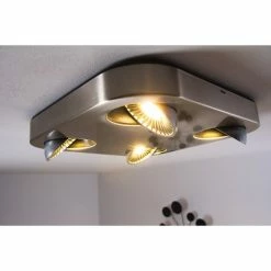 Hofstein Granada Deckenleuchte LED Nickel-Matt, 4-flammig 40 Hofstein Granada Deckenleuchte LED Nickel-Matt, 4-flammig -Bürolampen Verkäufe granada deckenleuchte h3002292 16