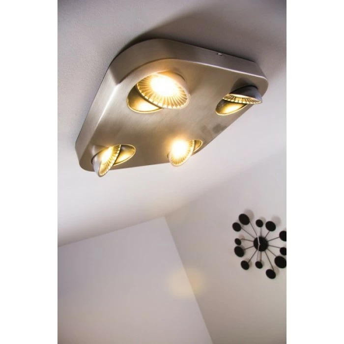 Hofstein Granada Deckenleuchte LED Nickel-Matt, 4-flammig 18 Hofstein Granada Deckenleuchte LED Nickel-Matt, 4-flammig – Bild 18