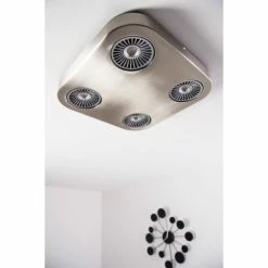 Hofstein Granada Deckenleuchte LED Nickel-Matt, 4-flammig 46 Hofstein Granada Deckenleuchte LED Nickel-Matt, 4-flammig -Bürolampen Verkäufe granada deckenleuchte h3002292 22