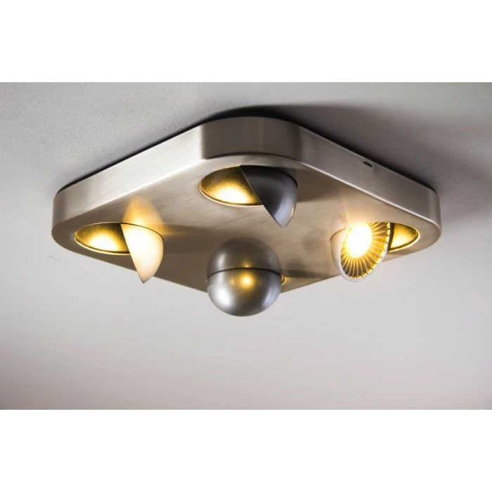 Hofstein Granada Deckenleuchte LED Nickel-Matt, 4-flammig 9 Hofstein Granada Deckenleuchte LED Nickel-Matt, 4-flammig – Bild 9