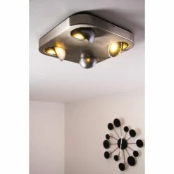 Hofstein Granada Deckenleuchte LED Nickel-Matt, 4-flammig 33 Hofstein Granada Deckenleuchte LED Nickel-Matt, 4-flammig -Bürolampen Verkäufe granada deckenleuchte h3002292 9