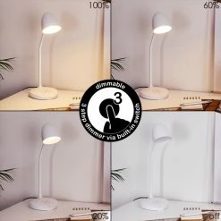 Hofstein Grenoble Tischleuchte LED Weiß, 1-flammig -Bürolampen Verkäufe grenoble tischleuchte h3371763 3