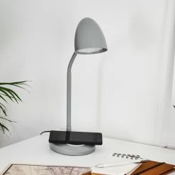 Hofstein Grenoble Tischleuchte LED Grau, 1-flammig -Bürolampen Verkäufe grenoble tischleuchte h3371787 4