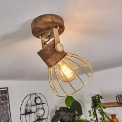 Hofstein Grunnfjord Deckenleuchte Gold, Holz dunkel, 1-flammig 20 Hofstein Grunnfjord Deckenleuchte Gold, Holz dunkel, 1-flammig -Bürolampen Verkäufe grunnfjord deckenleuchte h3442456 8