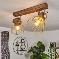 Hofstein Grunnfjord Deckenleuchte Gold, Holz dunkel, 2-flammig 18 Hofstein Grunnfjord Deckenleuchte Gold, Holz dunkel, 2-flammig -Bürolampen Verkäufe grunnfjord deckenleuchte h3442470 6