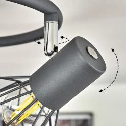 Hofstein Gullspang Deckenleuchte Chrom, Anthrazit, 3-flammig -Bürolampen Verkäufe gullspang deckenleuchte h3388174 5