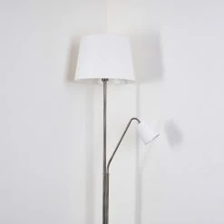 Hofstein Gunstock Stehleuchte Nickel glänzend, 2-flammig -Bürolampen Verkäufe gunstock stehleuchte h3354278 6