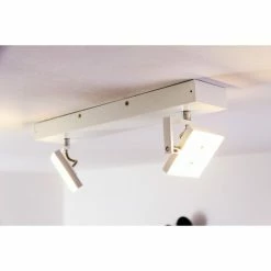 Hofstein Guyana Deckenspot LED Chrom, Weiß, 2-flammig -Bürolampen Verkäufe guyana deckenspot h3002377 24