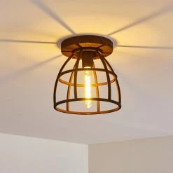 Hofstein Haervej Deckenleuchte Rostfarben, 1-flammig -Bürolampen Verkäufe haervej deckenleuchte h3349021 3