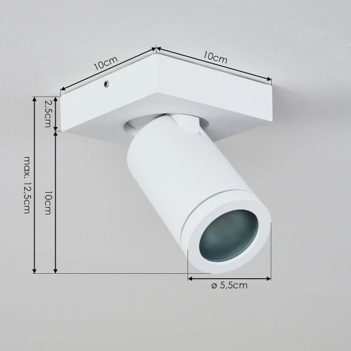 Hofstein Hakamken Deckenleuchte Weiß, 1-flammig 4 Hofstein Hakamken Deckenleuchte Weiß, 1-flammig – Bild 4