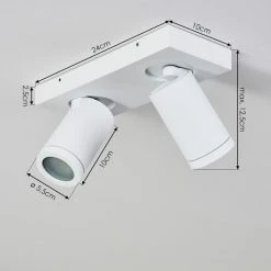 Hofstein Hakamken Deckenleuchte Weiß, 2-flammig -Bürolampen Verkäufe hakamken deckenleuchte h3438039 3