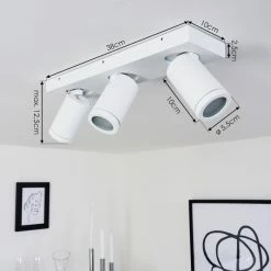 Hofstein Hakamken Deckenleuchte Weiß, 3-flammig -Bürolampen Verkäufe hakamken deckenleuchte h3438077 3