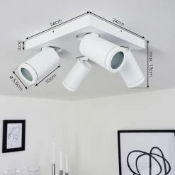 Hofstein Hakamken Deckenleuchte Weiß, 4-flammig 13 Hofstein Hakamken Deckenleuchte Weiß, 4-flammig -Bürolampen Verkäufe hakamken deckenleuchte h3438107 3