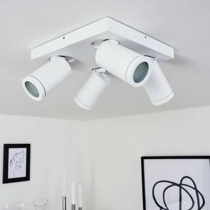 Hofstein Hakamken Deckenleuchte Weiß, 4-flammig 10 Hofstein Hakamken Deckenleuchte Weiß, 4-flammig – Bild 10