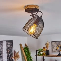 Hofstein Hakvaag Deckenleuchte Schwarz, Holz dunkel, 1-flammig 20 Hofstein Hakvaag Deckenleuchte Schwarz, Holz dunkel, 1-flammig -Bürolampen Verkäufe hakvaag deckenleuchte h3433751 6