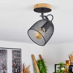 Hofstein Hakvaag Deckenleuchte Schwarz, Holz dunkel, 1-flammig 23 Hofstein Hakvaag Deckenleuchte Schwarz, Holz dunkel, 1-flammig -Bürolampen Verkäufe hakvaag deckenleuchte h3433751 9