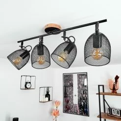 Hofstein Hakvaag Deckenleuchte Schwarz, Braun, 4-flammig -Bürolampen Verkäufe hakvaag deckenleuchte h3433843 12