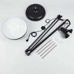 Hofstein Hallsta Stehleuchte Chrom, Schwarz, 1-flammig -Bürolampen Verkäufe hallsta stehleuchte h3413951 10