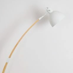 Hofstein Higashi Stehleuchte Weiß, Holz hell, 1-flammig -Bürolampen Verkäufe higashi stehleuchte h3358191 11