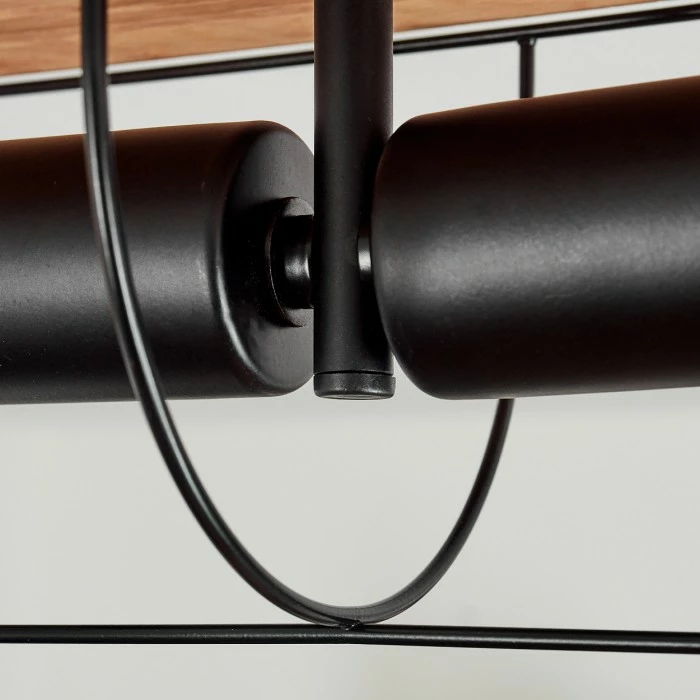 Hofstein Hodne Deckenleuchte Schwarz, Naturfarben, 2-flammig 5 Hofstein Hodne Deckenleuchte Schwarz, Naturfarben, 2-flammig – Bild 5