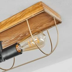 Hofstein Hodne Deckenleuchte Schwarz, Naturfarben, 2-flammig -Bürolampen Verkäufe hodne deckenleuchte h3441350 2
