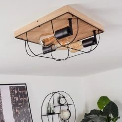 Hofstein Hodne Deckenleuchte Schwarz, Naturfarben, 3-flammig 18 Hofstein Hodne Deckenleuchte Schwarz, Naturfarben, 3-flammig -Bürolampen Verkäufe hodne deckenleuchte h3441695 8