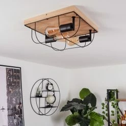 Hofstein Hodne Deckenleuchte Schwarz, Naturfarben, 3-flammig 19 Hofstein Hodne Deckenleuchte Schwarz, Naturfarben, 3-flammig -Bürolampen Verkäufe hodne deckenleuchte h3441695 9