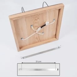 Hofstein Hodne Deckenleuchte Schwarz, Naturfarben, 4-flammig -Bürolampen Verkäufe hodne deckenleuchte h3441701 4