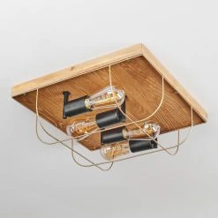 Hofstein Hodne Deckenleuchte Schwarz, Naturfarben, 4-flammig 17 Hofstein Hodne Deckenleuchte Schwarz, Naturfarben, 4-flammig -Bürolampen Verkäufe hodne deckenleuchte h3441817 7