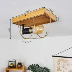 Hofstein Hodne Deckenleuchte Schwarz, Naturfarben, 1-flammig 15 Hofstein Hodne Deckenleuchte Schwarz, Naturfarben, 1-flammig -Bürolampen Verkäufe hodne deckenleuchte h3443019 3