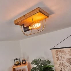 Hofstein Hodne Deckenleuchte Schwarz, Naturfarben, 1-flammig 20 Hofstein Hodne Deckenleuchte Schwarz, Naturfarben, 1-flammig -Bürolampen Verkäufe hodne deckenleuchte h3443019 8