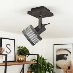 Hofstein Holsa Deckenleuchte Schwarz, 1-flammig -Bürolampen Verkäufe holsa deckenleuchte h3444160 11